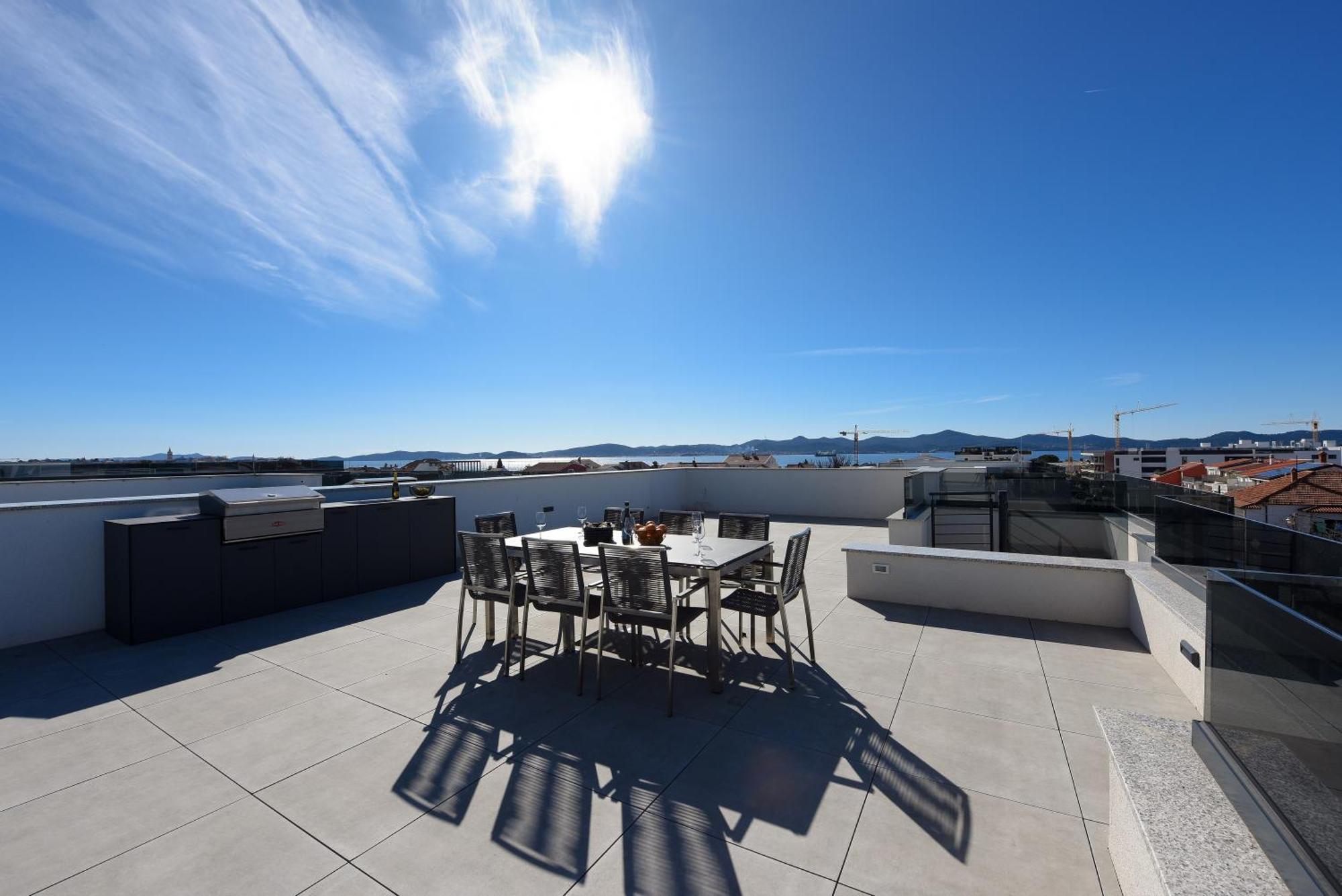 Apartment Fux Penthouse Whirlpool Meerblick Zadar